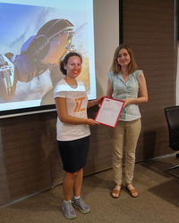 Вручение благодарности от ЦФТ, 16 августа 2018